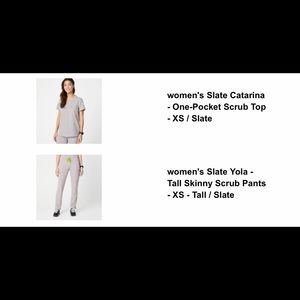 FIGS limited edition slate gray scrubs